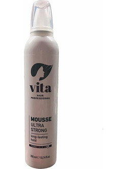 Vita Ultra Strong Αφρός Μαλλιών για Λάμψη Δυνατό Κράτημα 300ml