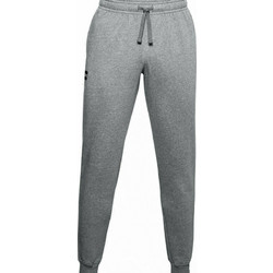Under Armour Rival Ανδρικό Παντελόνι Φόρμας Fleece με Λάστιχο Γκρι 1357128-012