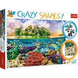 Puzzle Trefl Crazy Shapes Tropical Island 600 Κομμάτια
