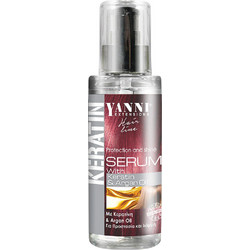 Yanni Extensions Keratin & Argan Oil Serum Μαλλιών για Επανόρθωση & Ψαλίδα 120ml