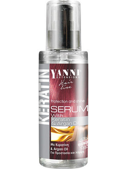 Yanni Extensions Keratin & Argan Oil Serum Μαλλιών για Επανόρθωση & Ψαλίδα 120ml