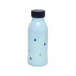 Petit Monkey Drops Παιδικό Μπουκάλι Θερμός Ανοξείδωτο BPA Free Γαλάζιο 350ml