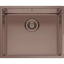 Pyramis Astris Colora Copper Ένθετος Νεροχύτης Inox 50x40cm 101055901