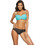 Marko Bikini Set Strapless με Ενίσχυση Τιρκουάζ Σοκολατί M-576-143770