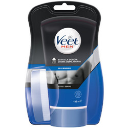 Veet In Shower Ανδρική Αποτριχωτική Κρέμα για Ευαίσθητες Επιδερμίδες 150ml