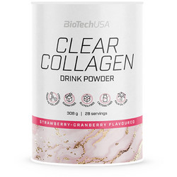Biotech USA Clear Collagen Strawberry Cranberry με Βιταμίνη C 308gr