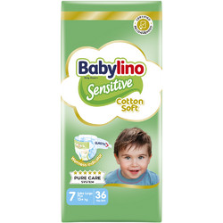 Babylino Sensitive Cotton Soft Πάνες No7 15kg+ 36τμχ
