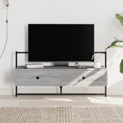 vidaXL Έπιπλο Τηλεόρασης Ξύλινο Γκρι Μ100.5xΠ30xΥ51cm 833461