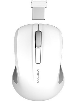 Meetion MT-MINIGO Ασύρματο Mini Ποντίκι White