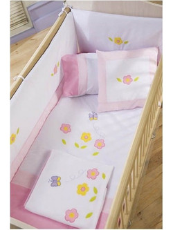 Cilek Flower Σετ Κούνιας White/Pink 5τμχ