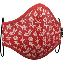 My Other Me Face Mask Snowflakes Red Christmas 1τμχ
