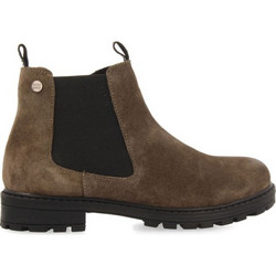 Gioseppo Παιδικά Μποτάκια Καφέ Suede Chelsea με Φερμουάρ 67185