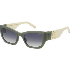 Marc Jacobs MARC723S 1EDGB Γυναικεία Γυαλιά Ηλίου Τετράγωνα Κοκάλινα Λευκό Πράσινο με Μαύρο Degradee Φακό