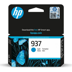 HP 937 Cyan Μελάνι Εκτυπωτή Inkjet 4S6W2NE