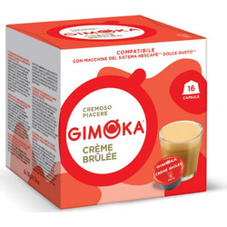 Gimoka Κάψουλες Διάφορα Ροφήματα Creme Brulee Συμβατές με Μηχανή Dolce Gusto 16τμχ