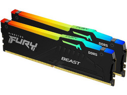 Kingston Fury Beast RGB 64GB (2X32GB) DDR5 RAM 6000MHz C30 Black RGB EXPO