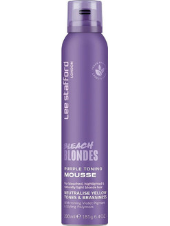 Lee Stafford Bleach Blondes Purple Toning Αφρός Μαλλιών για Επανόρθωση Δυνατό Κράτημα 200ml