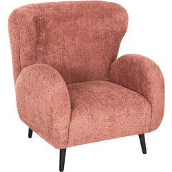 HomeMarkt Μπερζέρα Ροζ Kryly HM9593.02