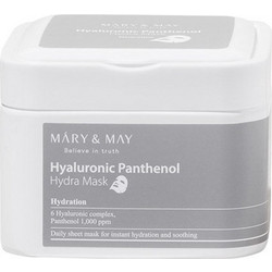 Mary & May Hyaluronic Panthenol Hydra Sheet Μάσκα Προσώπου για Ενυδάτωση με Υαλουρονικό 30τμχ