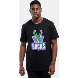 Mitchell & Ness NBA Team Logo Tee Ανδρικό Αθλητικό T-Shirt Μαύρο BMTRINTL1268-MBUBLCK