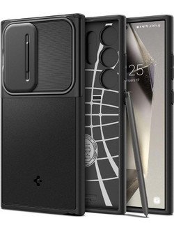Spigen Optik Armor Back Cover Black (Samsung Galaxy S24 Ultra)