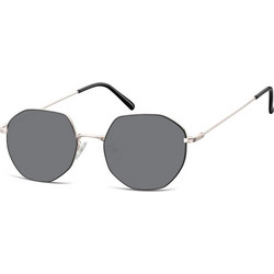 Sunoptic SS-925F55 Ανδρικά Γυαλιά Ηλίου Πολυγωνικά Μεταλλικά Χρυσά με Μαύρο Polarized Φακό