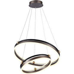V-Tac Κρεμαστό Φωτιστικό Οροφής Δίφωτο LED Καφέ 23096