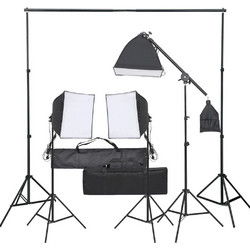 vidaXL 3094676 με Φόντο & Soft Box