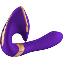 Shunga Erotic Art Soyo Διπλός Δονητής για Ζευγάρια Μωβ