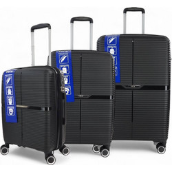 RCM 815 Σετ Βαλίτσες 3τμχ Μαύρες