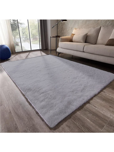 FurX Χαλί Ορθογώνιο Shaggy Γούνινο 230x270cm Γκρι