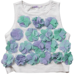 Original Marines Παιδικό Crop Top Αμάνικο Λευκό DEP3113F