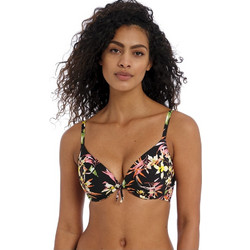 Freya Bikini Top με Ενίσχυση Floral Μαύρο Κίτρινο Ροζ AS204127