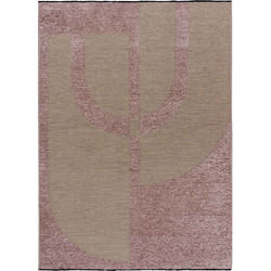 MADI Rye Χαλί Ορθογώνιο Καλοκαιρινό 190x240cm Beige Pink