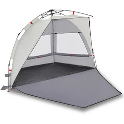 vidaXL Αυτόματη Τέντα Παραλίας 2 Ατόμων Γκρι 224x138x142cm 4005310