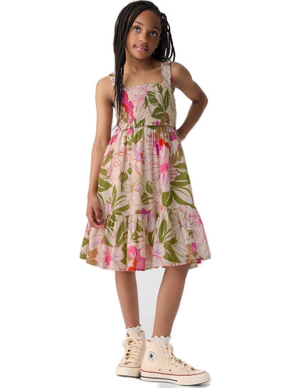 Gap Παιδικό Φόρεμα Floral Μπεζ 434411001