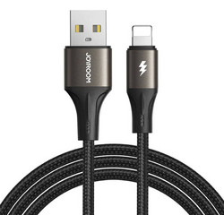 Joyroom SA25-AL3 Braided LED USB-A to Lightning Cable 1.2m Black SA25-AL3