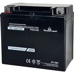 Powertech Μπαταρία Μοτοσυκλέτας YTX12-BS 12Ah