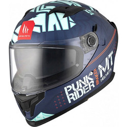 MT Braker SV Punk Rider C7 Black Blue Κράνος Μηχανής Full Face 1650gr