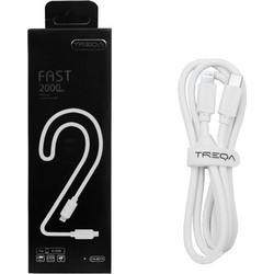 Treqa CA-8074 USB-C to Lightning Cable 2m White 841268887070100