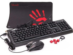 A4Tech A4TKLA47265 Σετ Gaming Πληκτρολόγιο RGB Black