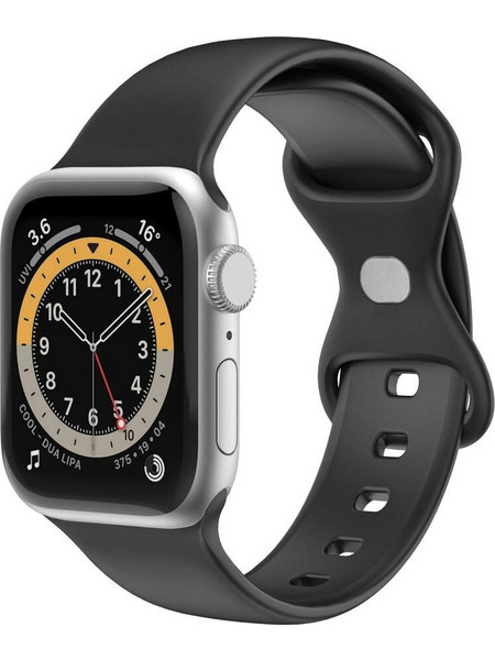 Celly Λουράκι Σιλικόνης Black (Apple Watch 42 / 44 / 45mm)