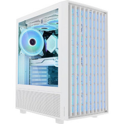 Modecom Breeze White Gaming Midi Tower Κουτί Υπολογιστή RGB με Πλαϊνό Παράθυρο