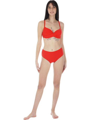 Gsecret Bikini Set με Ενίσχυση Ψηλόμεσο Κοραλί FH3112-27852