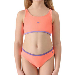 4F Παιδικό Μαγιό Bikini Set για Κορίτσι Πορτοκαλί JWSS24-UBKSF024-64N