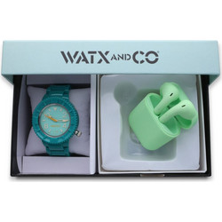Watx & Co Γυναικείο Ρολόι με Πράσινο Καουτσούκ Λουράκι WAPACKEAR20M