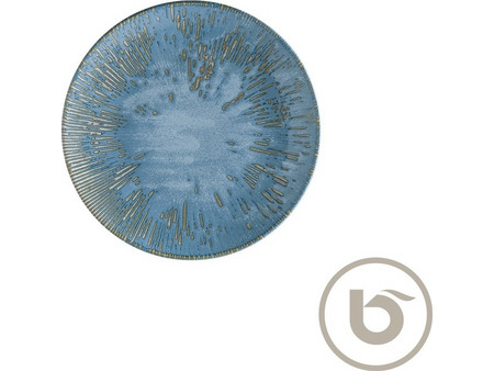 Bonna Πιάτα Ρηχά Πορσελάνης Sky Snell Reactive Glaze 23cm 12τμχ S-SKYSNLGRM23DZ