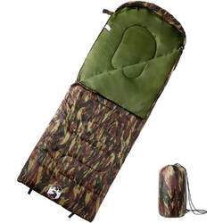 vidaXL Sleeping Bag Μονό 3 Εποχών Χακί 94445