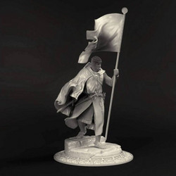 PANZERART Crusader Standard bearer Mid 13 Century Φιγούρα Μοντελισμού Ρητίνης