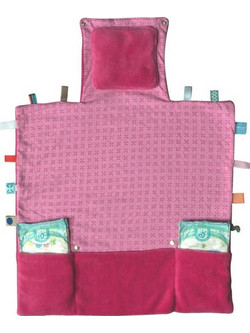 Snoozebaby Easy Changing Φορητή Αλλαξιέρα Μωρού Υφασμάτινη 70x50cm Ροζ Φούξια